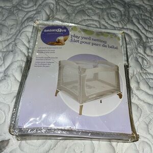 BabiesRUs White Play Yard Netting